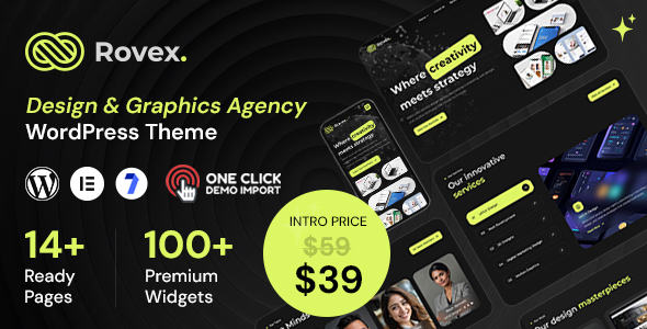 Rovex – Design Agency WordPress Theme