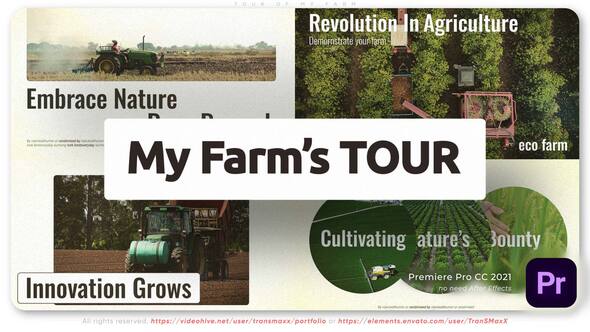 Tour of My Farm Premiere Pro template preview
