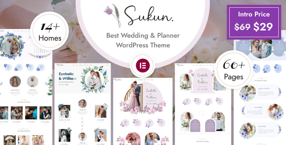 Sukun – Wedding & Wedding Planner WordPress Theme