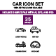 Car Themed Icon Set, Icons | GraphicRiver