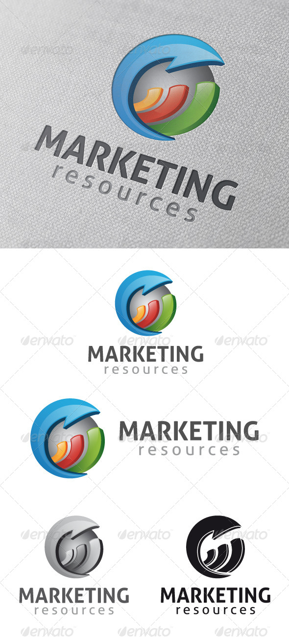 Marketing Stats Logo Template - Vector Abstract