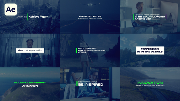 Animated Titles Titles template preview