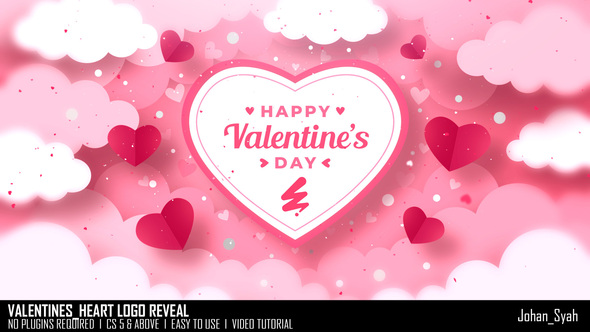 Valentines_Heart Logo Reveal Logo Stings template preview