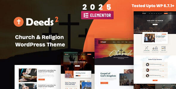 Deeds2 - Religion and Church WordPress Theme 2025