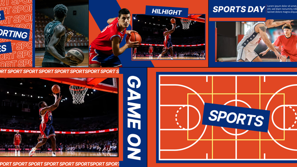 Sport Day After Effects Video Displays template preview