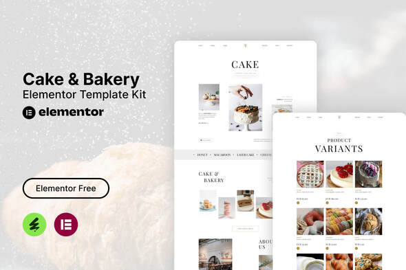 Tiffa - Cake & Bakery Elementor Template Kit