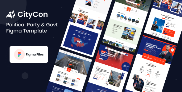 Polico - Political Party & Egovt Figma Template