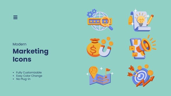 Marketing - Concepts Elements template preview