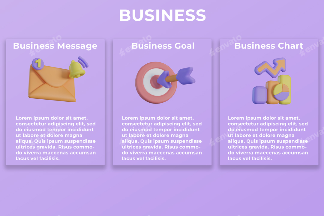 3D Business Icon Set, Graphics | GraphicRiver