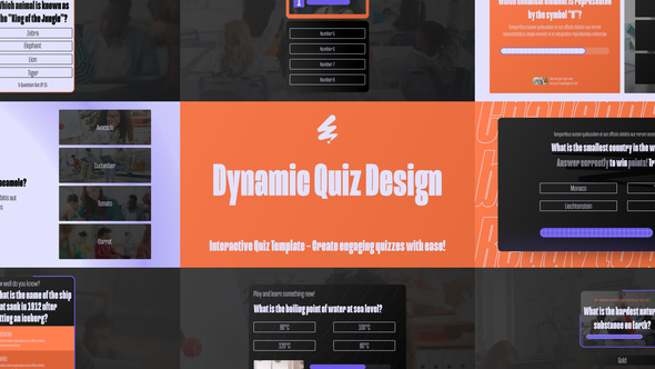 Stylish Quiz Design broadcast-packages template preview