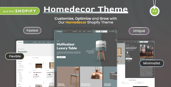 Home Decor - Shopify 2.0 eCommerce Theme