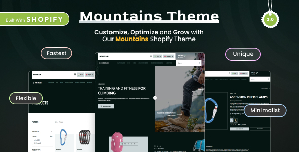 Mountains - Shopify 2.0 Hiking Theme