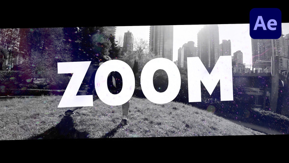 Grungey Zoom Title Titles template preview