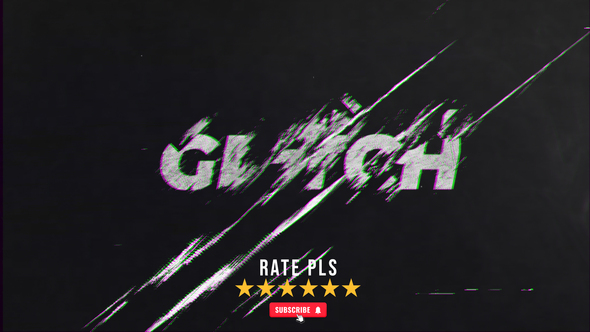 Modern Glitch Logo Logo Stings template preview