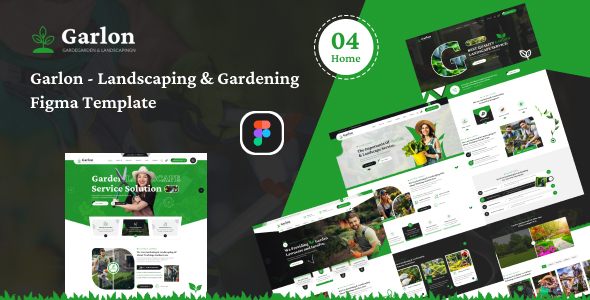 Garlon - Gardening and Landscaping Figma Template