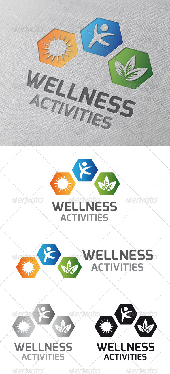 Wellness Activities Logo Template - Symbols Logo Templates