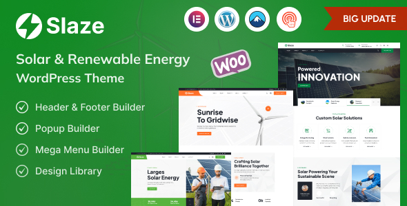 Slaze - Solar Panel & Solar Energy Theme