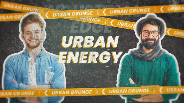 Urban Grunge Opener Video Displays template preview