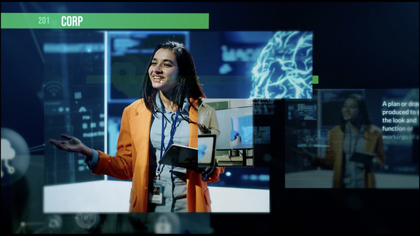 Cyber Security Slideshow Video Displays template preview