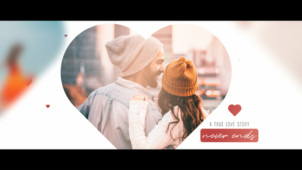 Our First Valentine's Day Video Displays template preview