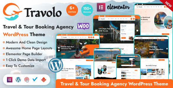 Travolo - Travel Agency & Tour Booking WordPress Theme