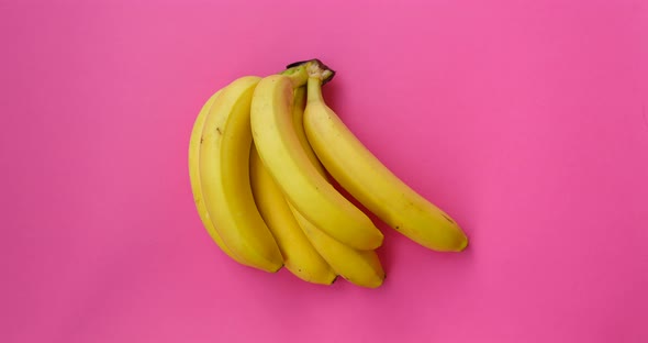 Bananas. Stop motion animation fruit. Food, healthy eating concept