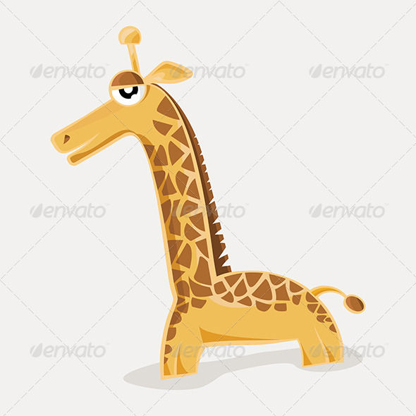 Comic Cute Giraffe - Animals Characters