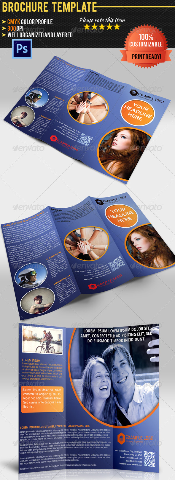 Multipurpose Tri-Fold Brochure Vol.2 - Corporate Brochures