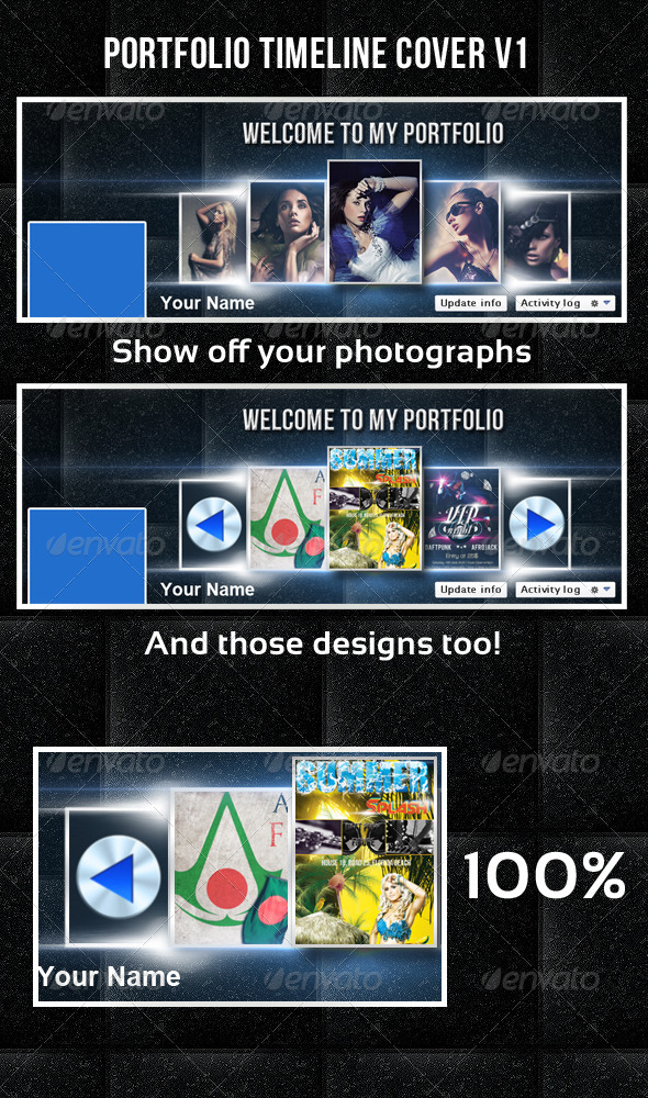 Portfolio Timeline Cover V1 - Facebook Timeline Covers Social Media