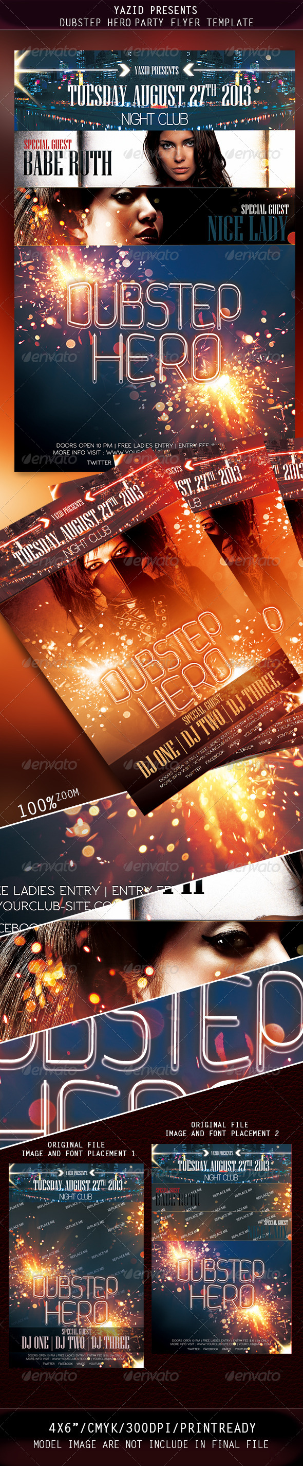 DubStep Party Flyer Template - Clubs & Parties Events