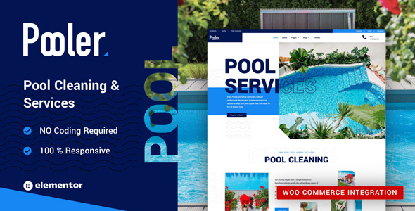 Pooler - Swimming Pool Cleaning Services WordPress Theme