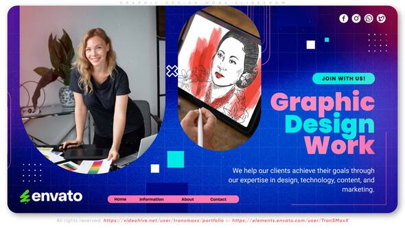 Graphic Design Work Slideshow Openers template preview