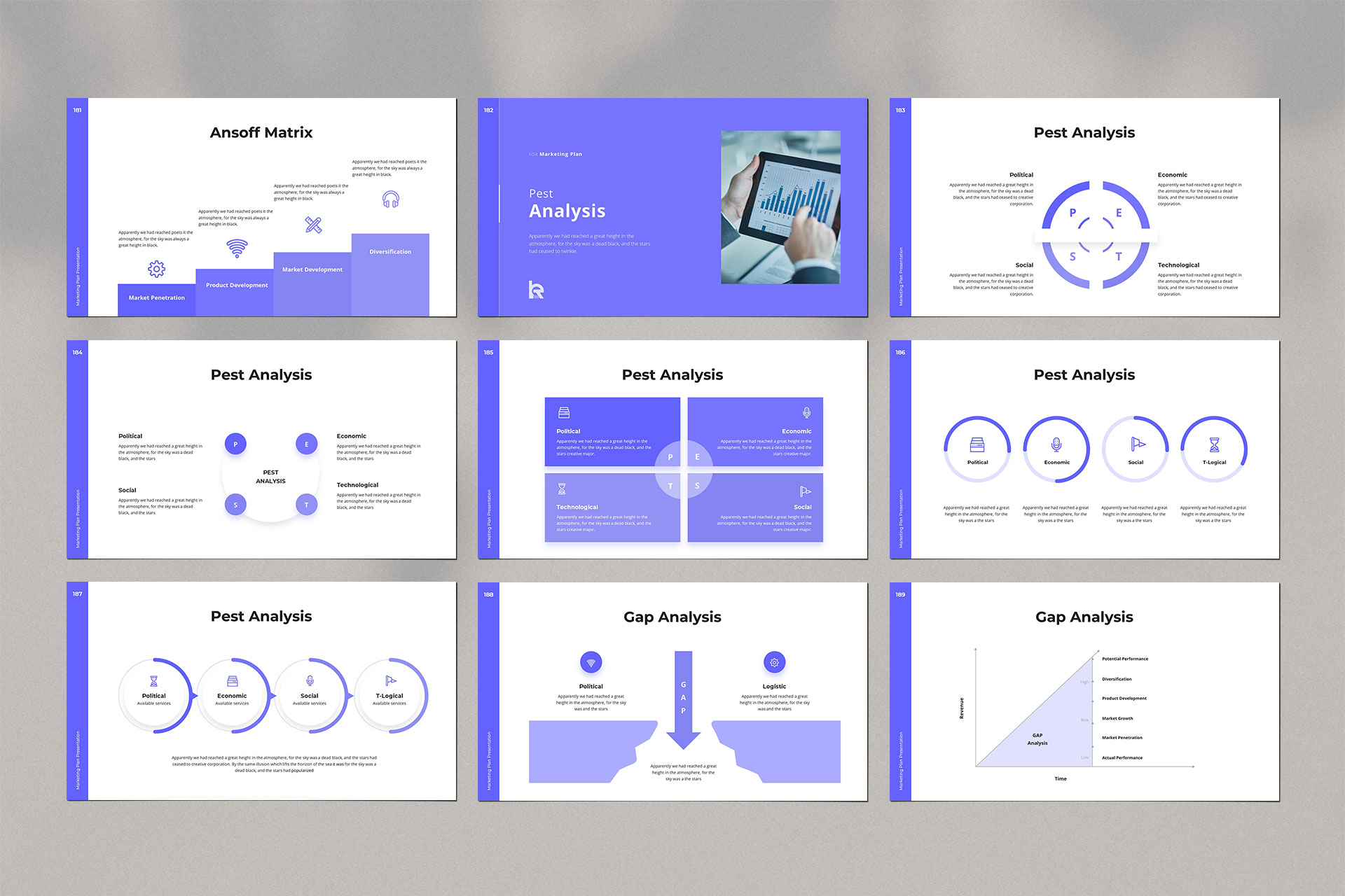 Marketing Plan Keynote Presentation Template, Presentation Templates