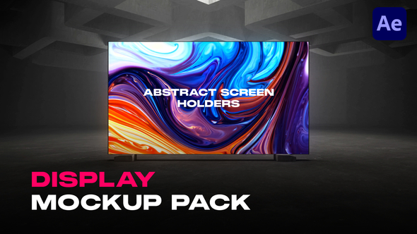 Display Mockup Pack Video Displays template preview