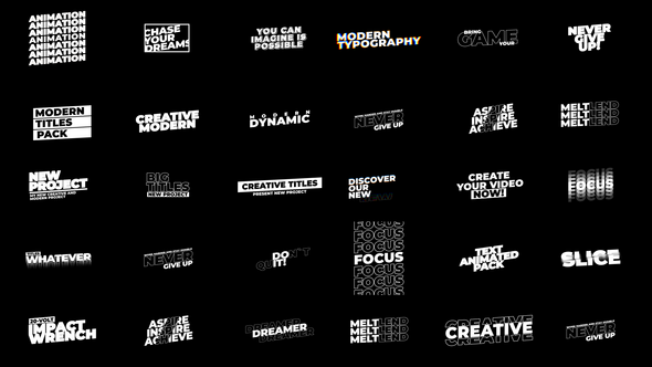 Glitch Titles Pack | AE Titles template preview