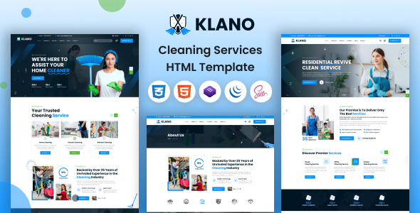 Klano - Cleaning Services HTML Template