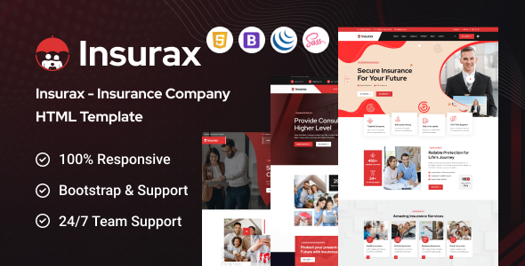 Insurax - Insurance Company HTML Template