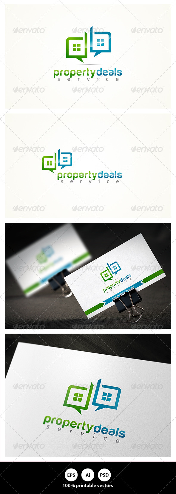 Property Deals - Buildings Logo Templates