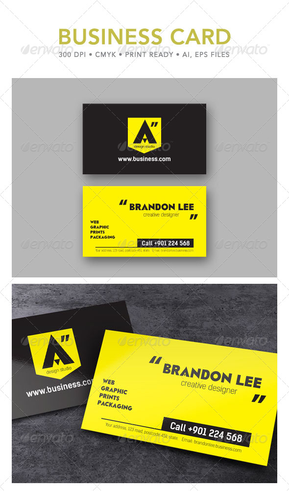 Design Studio Business Card - Creative Business Cards