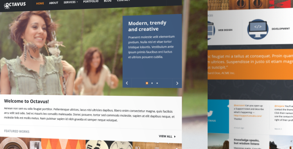 Octavus PSD Template - Portfolio Creative