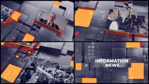 Information News broadcast-packages template preview