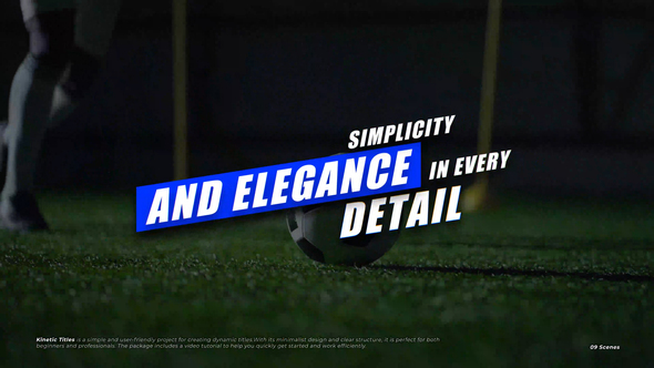 Kinetic Titles +RGB  AE Titles template preview