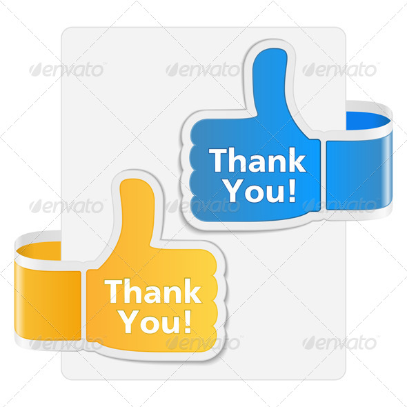 Thank You Labels - Services Commercial / Shopping