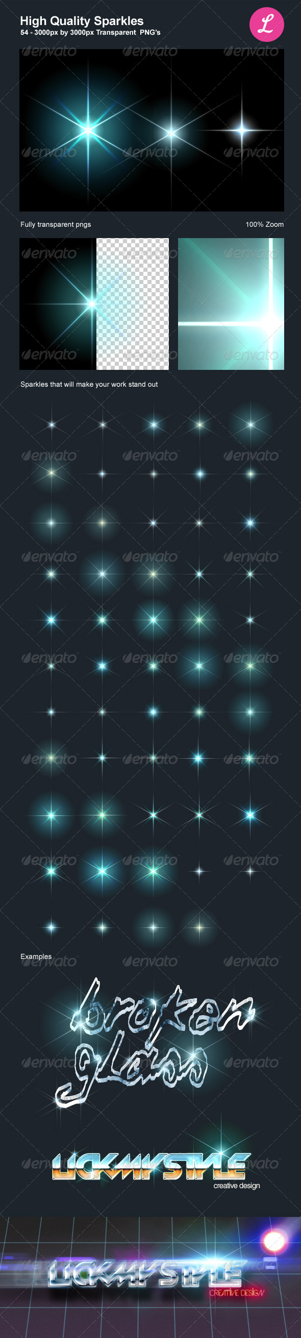 High Quality Sparkles - Decorative Graphics