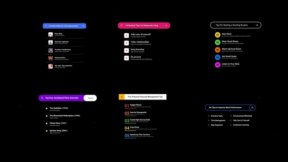 Search List Titles Titles template preview