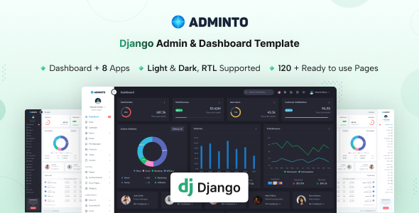 Adminto - Django Admin Dashboard Template