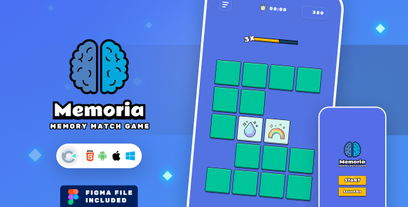 Memoria - Memory Match Game Template