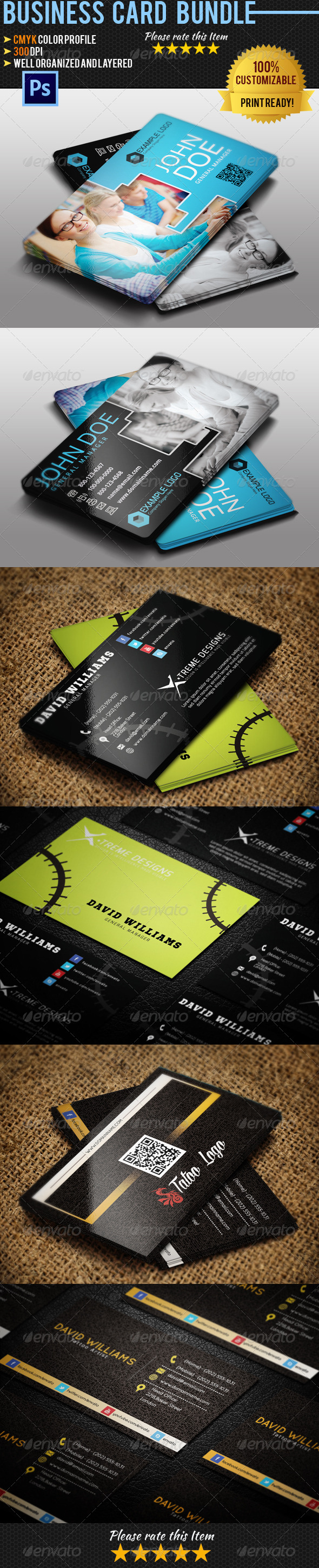 Industry Specific Business Card Bundle 02 - Industry Specific Business Cards