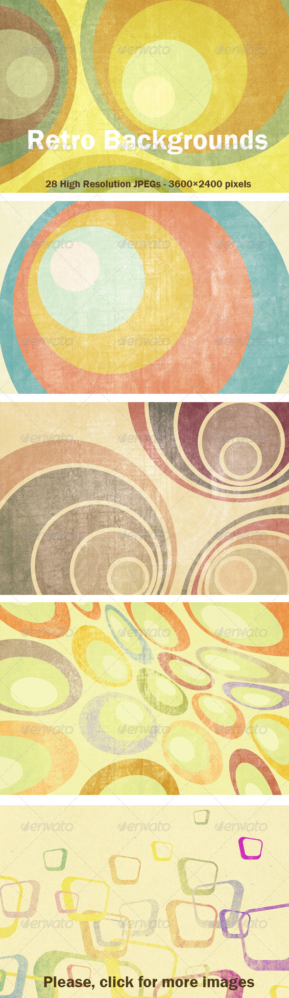 22 Retro Backgrounds - Patterns Backgrounds
