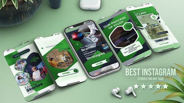 E-Learning Instagram Stories Reels TikTok Shorts Product Promo template preview